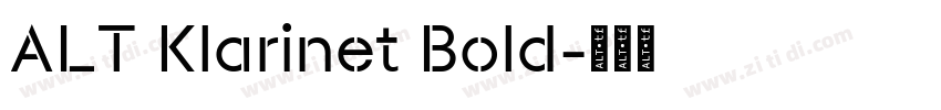 ALT Klarinet Bold字体转换